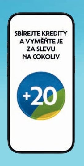 Sbírejte kredity a vyměňte je za slevu na cokoliv