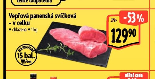 Vepřová panenská svíčková