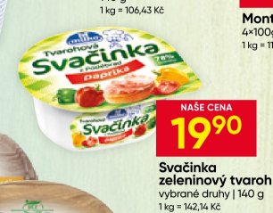 Svačinka zeleninový tvaroh