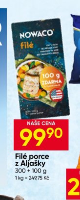 Nowaco Filé porce z Aljašky