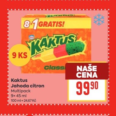 Kaktus Jahoda citron Multipack