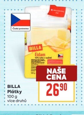 BILLA Eidam Plátky