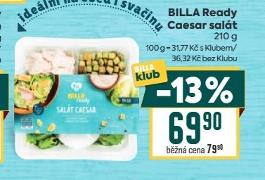 BILLA Ready Caesar salát