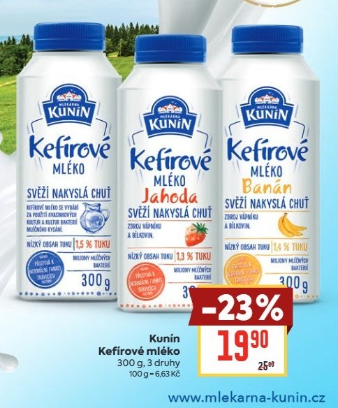 Kunín Kefírové mléko