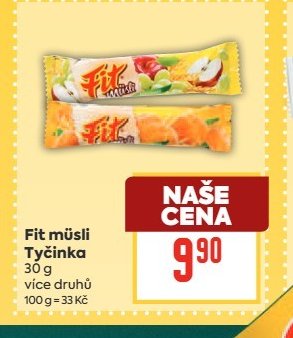 Fit müsli Tyčinka