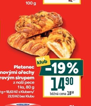 Pletenec s pekanovými ořechy