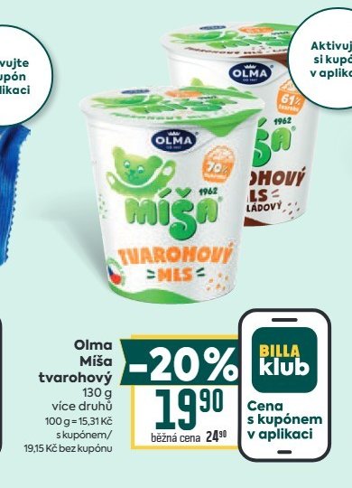 Olma Míša tvarohový