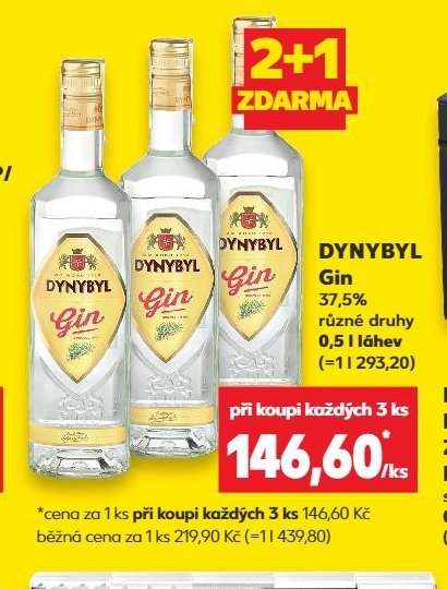 DYNYBYL Gin 37,5% různé druhy