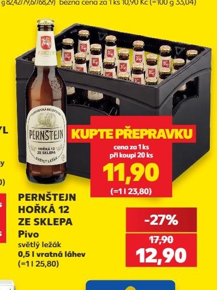 PERNŠTEJN HOŘKÁ 12 ZE SKLEPA Pivo