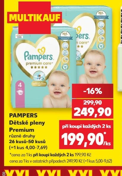 PAMPERS Dětské pleny Premium