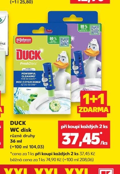 DUCK WC disk různé druhy
