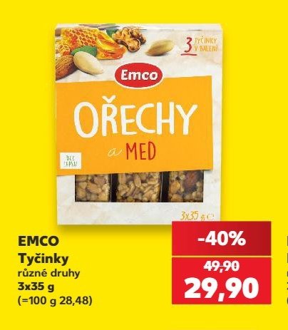 Emco Tyčinky různé druhy 3x35 g