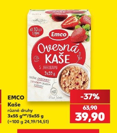 Emco Kaše různé druhy 3x55 g