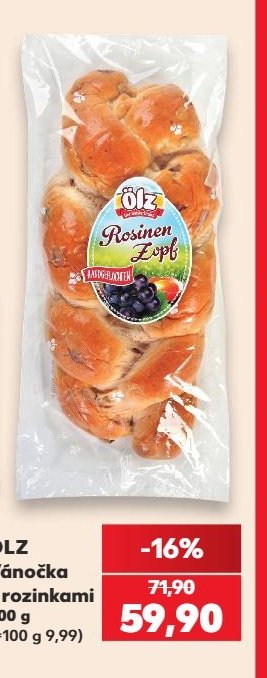 Ölz Vánočka s rozinkami