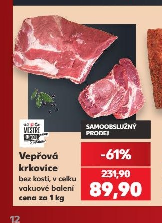 Vepřová krkovice bez kosti