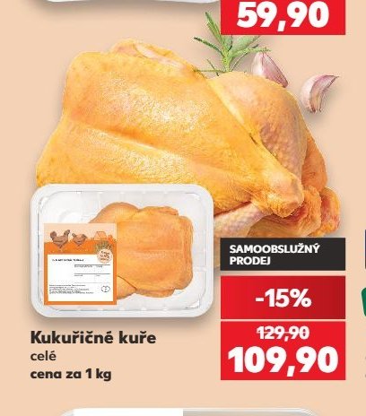 Kukuřičné kuře celé