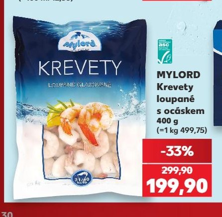 MYLORD Krevety loupané s ocáskem