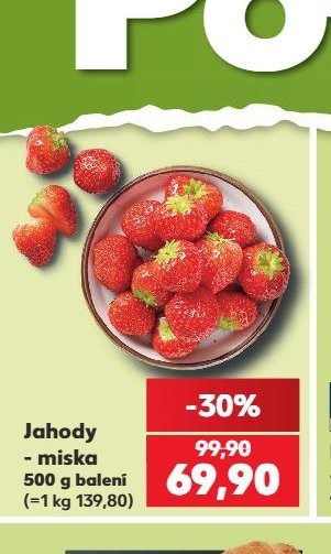 Jahody - miska 500 g