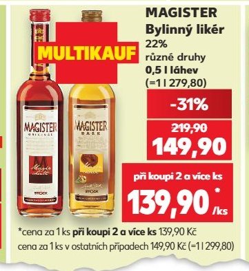 MAGISTER Bylinný likér 0,5 l
