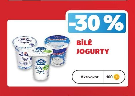 Bílé jogurty