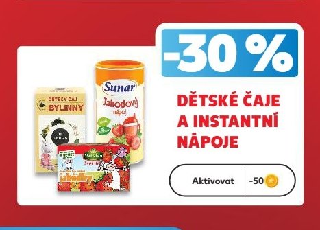 Dětské čaje a instantní nápoje