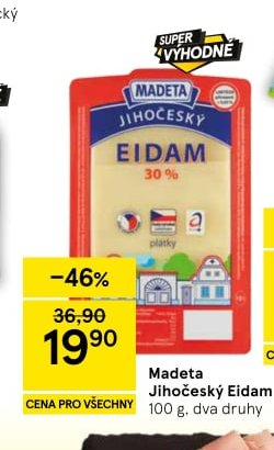 Madeta Jihočeský Eidam plátky - Tesco aktualniletaky.eu