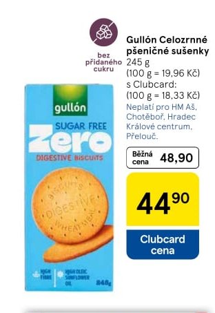 Gullón Celozrnné pšeničné sušenky - Tesco aktualniletaky.eu