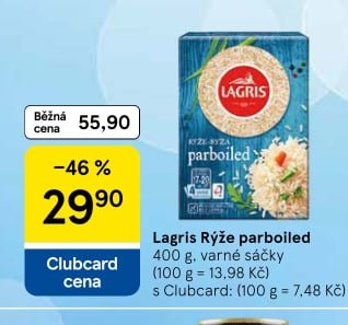 Lagris Rýže parboiled 400 g