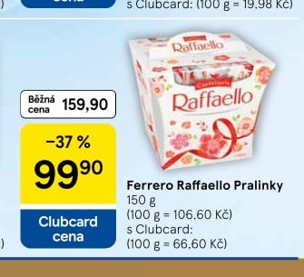 Ferrero Raffaello Pralinky 150 g