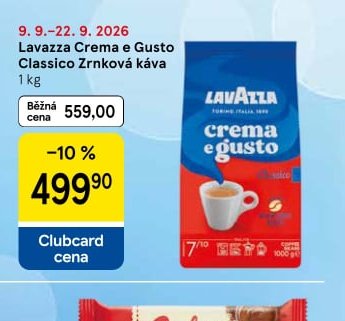 Lavazza Crema e Gusto zrnková káva
