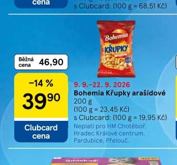 Bohemia Křupky arašídové