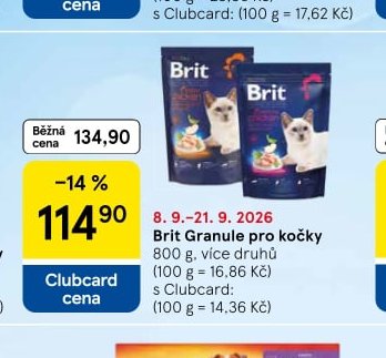 Brit granule pro kočky