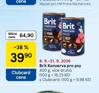 Brit konzerva pro psy