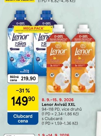 Lenor aviváž XXL - Tesco aktualniletaky.eu