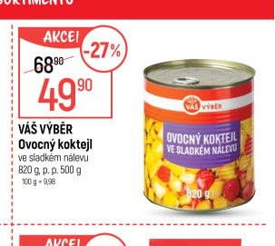 Váš výběr Ovocný koktejl