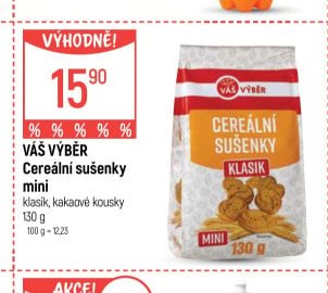 Váš výběr Cereální sušenky mini