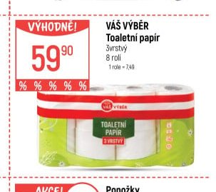 Váš výběr Toaletní papír