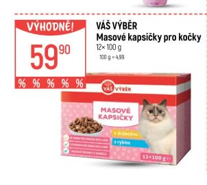 Váš výběr Masové kapsičky pro kočky