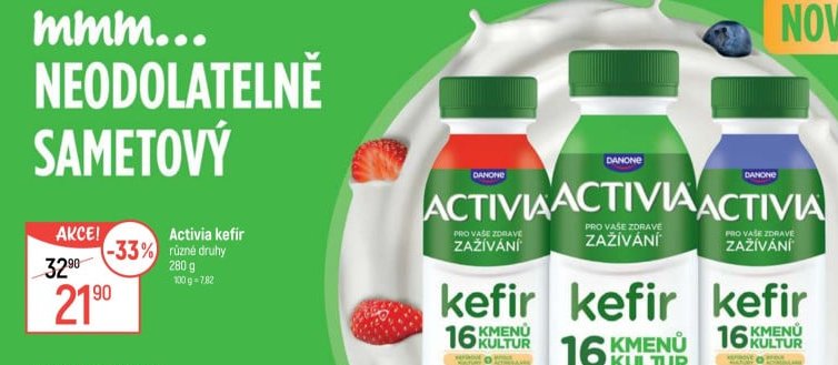 Activia kefír různé druhy