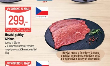 Hovězí plátky Globus