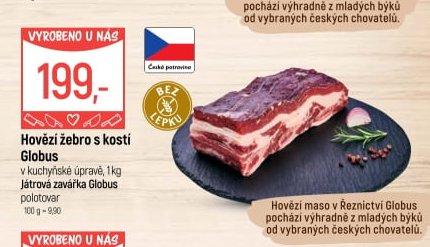Hovězí žebro s kostí Globus