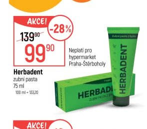 Herbadent zubní pasta
