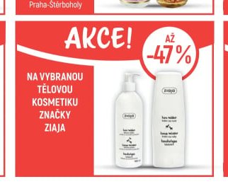 Na vybranou tělovou kosmetiku Ziaja