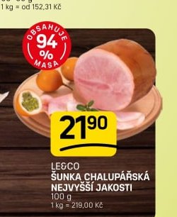 Legco šunka chalupářská nejvyšší jakosti
