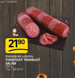 Kostelecké uzeniny TURISTICKÝ TRVANLIVÝ SALÁM