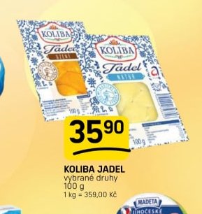 KOLIBA JADEL vybrané druhy