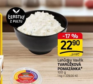 Lahůdky Vavřík Tvarůžková pomazánka
