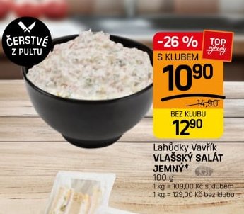 Lahůdky Vavřík Vlašský salát jemný