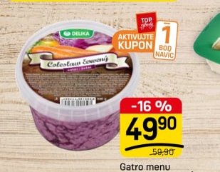 Gatro menu Coleslaw salát červený