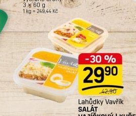Lahůdky Vavřík salát vajíčkový / kuřecí